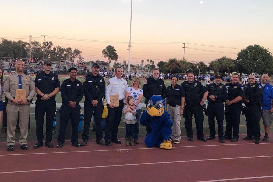 Atwater High School honors first responders