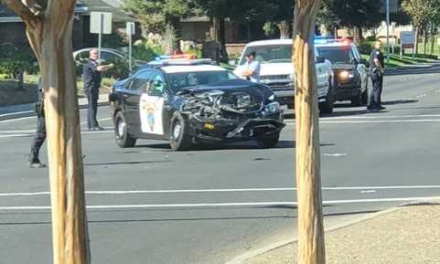 Merced PD vehicle involved in traffic collision