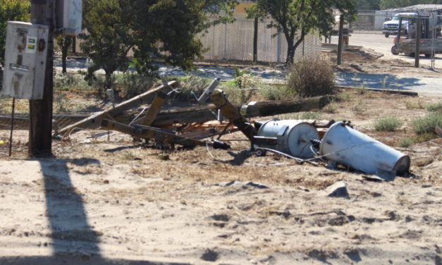 Vehicle crashes into power pole in Atwater