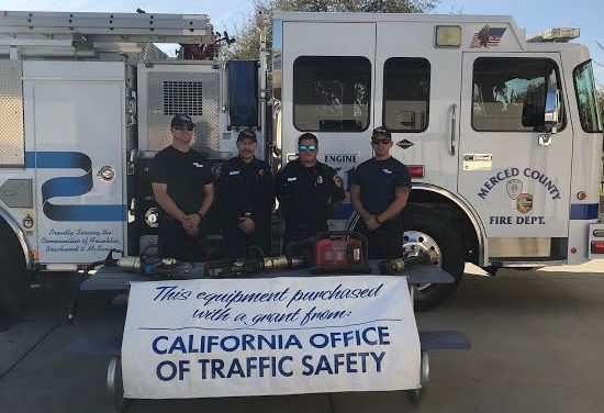 Merced County Fire Department receives Office of Traffic Safety grant for emergency response equipment