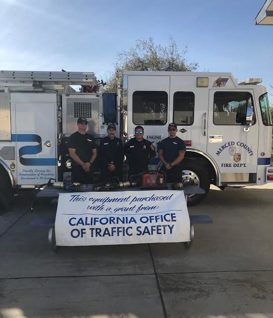 Merced County Fire Department receives Office of Traffic Safety grant for emergency response equipment
