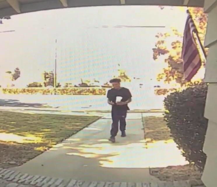 Suspected Porch Pirate Caught On Camera In Atwater