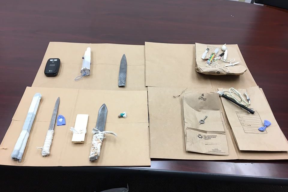 Weapons, cellphone, drugs found in Merced County Jail