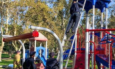 Man found stuck on top of play structure at local Atwater park