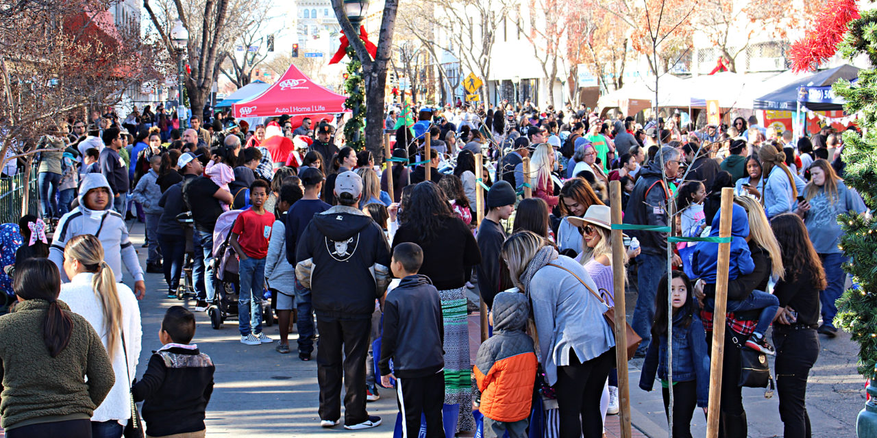Thousands of people flood downtown Merced for Cheerful Giving event