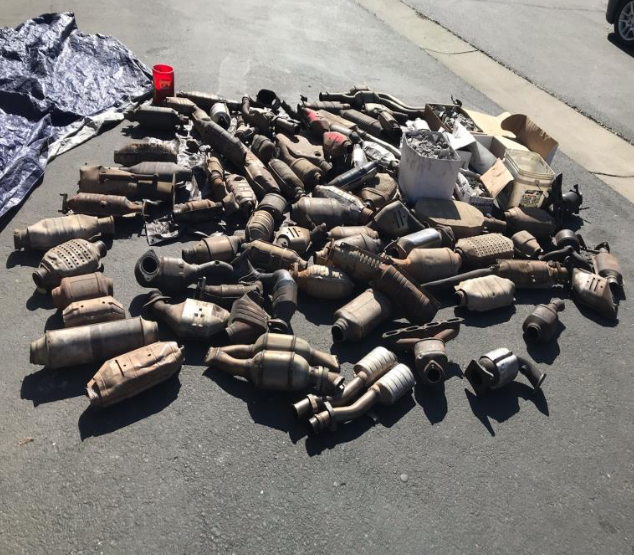 Over 70 catalytic converters found in Merced storage unit, police say