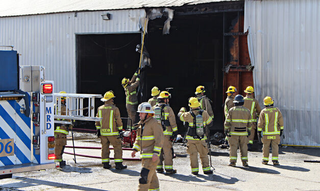 Commercial building catches fire in Livingston, section of Main Street shutdown