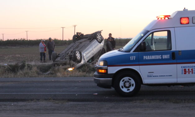 Vehicle overturns on Santa Fe, separate traffic collision occurs moments after