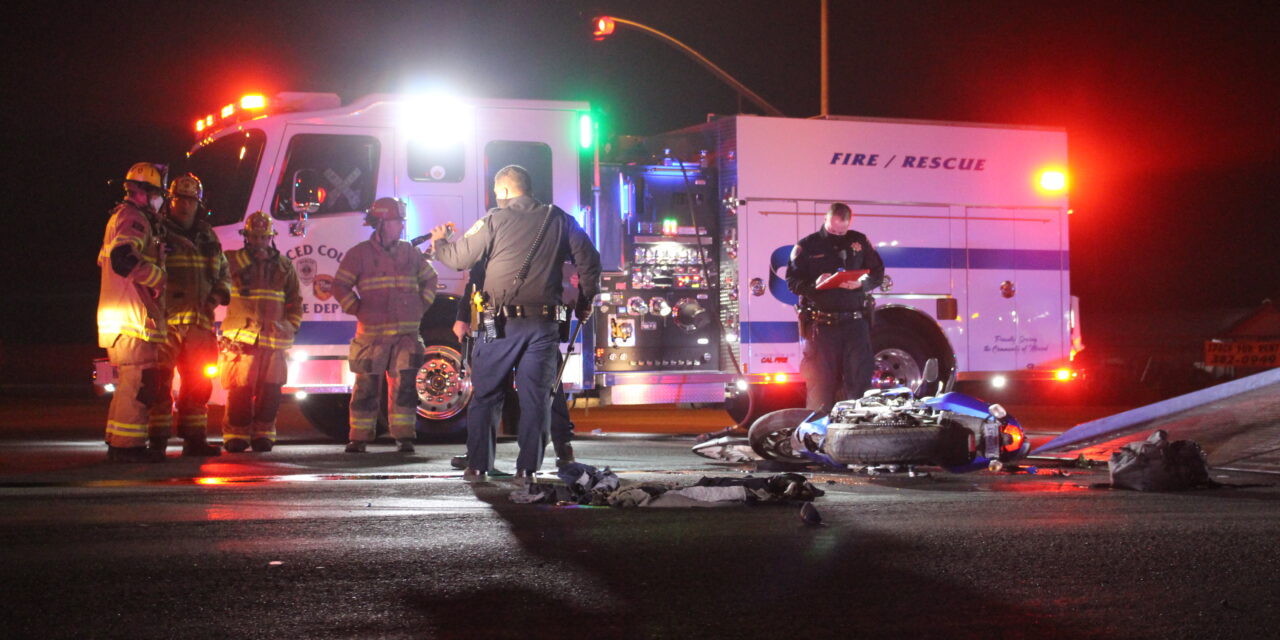 Motorcyclist sustains major injuries at the intersection of Santa Fe and Beachwood