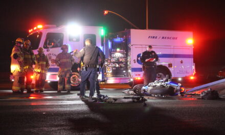 Motorcyclist sustains major injuries at the intersection of Santa Fe and Beachwood