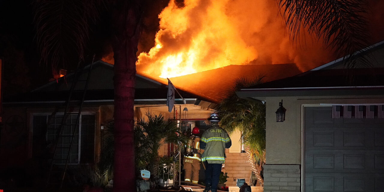 Atwater house catches fire