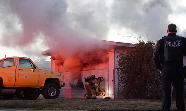 Firefighters battle blaze in Atwater