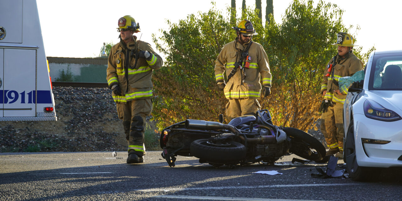 Winton man injured after motorcycle collision