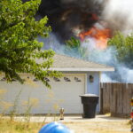 Fire crews battle battle blaze in Merced County