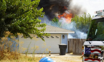 Fire crews battle battle blaze in Merced County