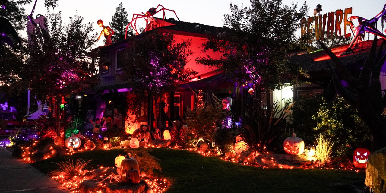 Halloween always comes early at this Merced home